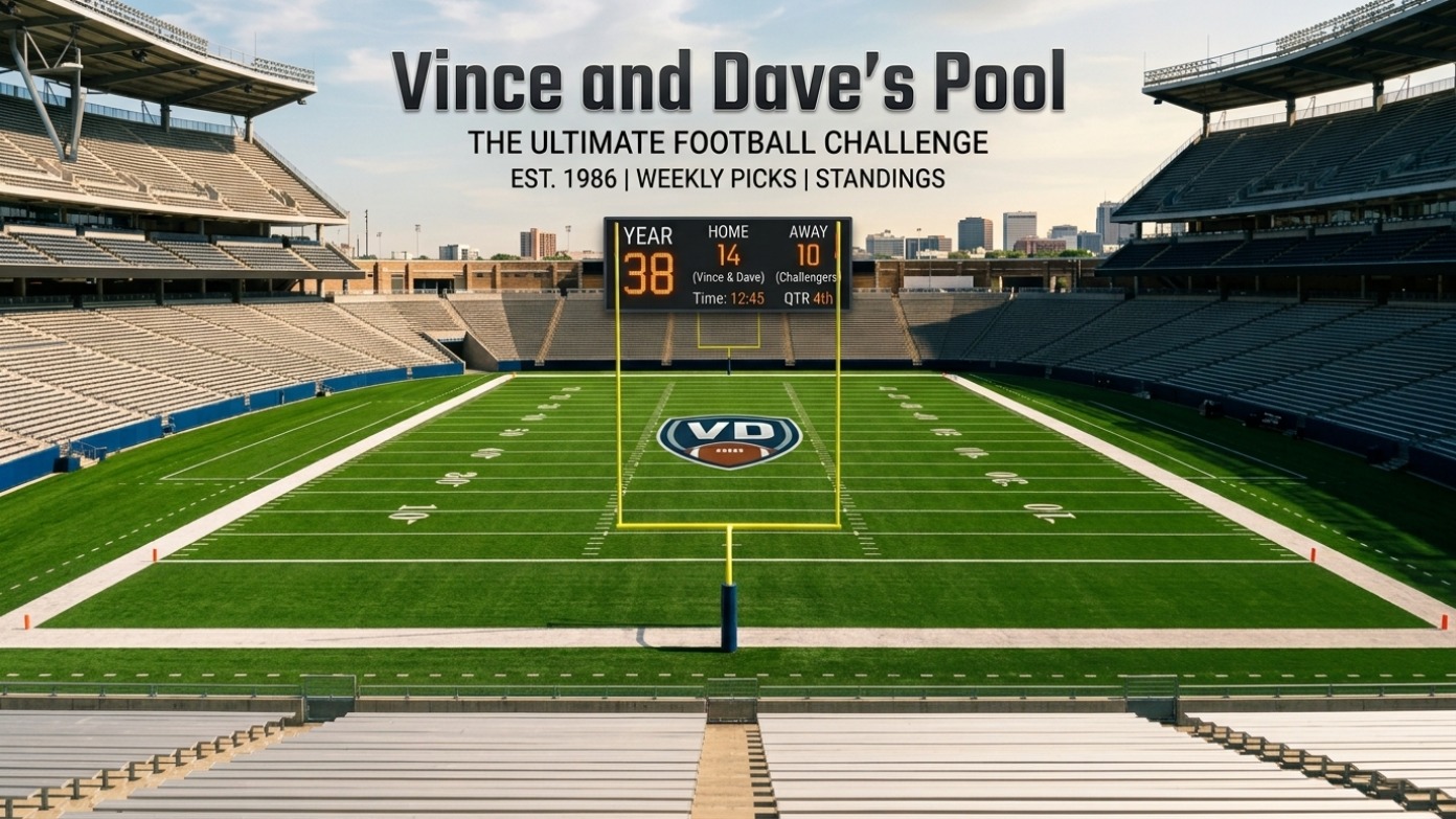 Vince and Dave's Pool — The Ultimate Football Challenge